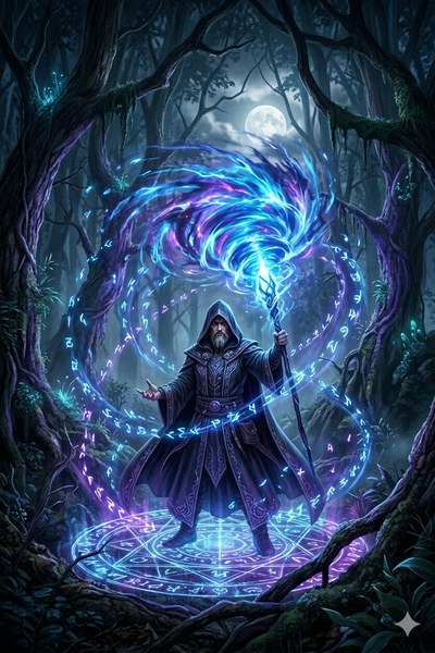 Capa de O Feiticeiro dos Círculos
